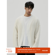 LEZORA PERU ALPACA SHEEP CAMEL HAIR 530g RING YARN THICK Sweater Sweater for sweaty sweater