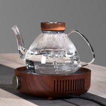 Heat-Resistant Kettle Filter Tea Furnace Temperature-Sensing Type Glass Pot Lifting Beam Cooking Water Minima Teapot Electric Pottery Furnace Suit