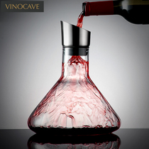 Vinocave waterfall lead-free crystal red wine decanter fast filter home wine divider wine flagon