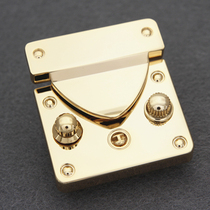 Japan Import Hardware Dulles Briefcase Accessories Leather Backpack Lock Square Gold Plated Handmade Leather