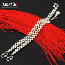Dongyin parent-child bracelet S990 foot silver Buddha bead chain bracelet classic fashion adult baby lucky bag