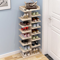 Multi-layer shoe rack Simple household economical space-saving shoe cabinet door dustproof shoe rack Small dormitory storage rack