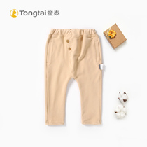 Tongtai new childrens spring and autumn trousers 1-4 years old baby casual pants men and women baby wear big pp sweatpants