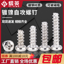 Round head cross tail self - tail screw iron nickel plated screw computer chassis M2M2 6M3M4