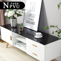 NPVU black frosted PVC tablecloth transparent soft glass waterproof table tablecloth plastic table mat disposable oil