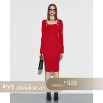 Z boss Moden design sensation X baumanlian dress dress female cross year wardrobes square neckline Sexy dress woman