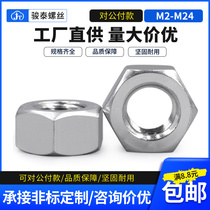 201 Stainless steel Hexagon nut Screw cap Screw cap Nut cap M2 5 M3M10M16M18M20M24