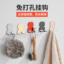 Punch-free adhesive hook Strong adhesive wall wall rack load-bearing razor adhesive hook No trace door rear hook hook hook