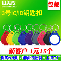 Beimei Nong 3 IC ID Fudan M1 keychain community door unit door household induction access card elevator card