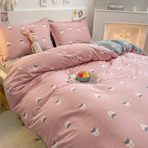 Sanding quilt cover single piece Winter single quilt cover 160x210 cotton quilt cover spring and autumn 180x200cm quilt custom made