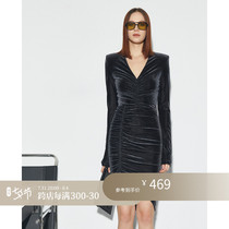 Z boss Rhino Cross Year Wardrobes Glossy Texture Silk Suede Jersey Woman Bag Hip-shaped Jane about 100 lap half-body dress