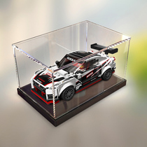 Acrylic dust box applicable Lego 76896 Nissan GT-R Nismo model assembled transparent containing display