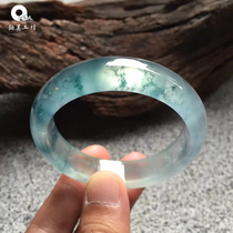 Myanmar ice seed round emerald bracelet Floating green bracelet Jade bracelet Womens counter fidelity hot sale gift