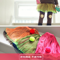 Spot] Hanyi pony ㊣ Korea imported childrens clothing bien girls autumn new lace pleated skirt