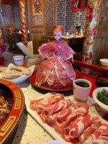 Fire Pot Shop Fat Bull Babi Dolls Dishes Creative Cutlery Mutton Hem Tray Bull Oil Grilled Meat Shop Beauties Dolls