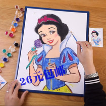 Non-woven Foam Board Graffiti Painting Watercolor Water Powder Painting Childrens Puzzle Diy Hand Square Park Swing Stall Painting