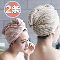 Towel wipe the head shake sound towel dry hair quick dry hair cap cap Womens dry dry dry 2 absorbent female dry hair