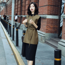 Two pieces of vest dress for a new autumn and winter wear dress for the new autumn and winter wear fashion wear dress