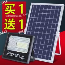 Solar outdoor garden light floodlight 100w50 Watt new rural outdoor indoor waterproof home Villa wall lamp