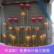 Balloon Hot Air Balloon Pendulum Model GRP Sculpture to Do 51 Festival Scene Business Space Meichen