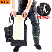 Winter electric motorcycle riding car with warm and protective knee wind-proof windproof thickened male and female anti-cold zipped leg protector