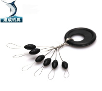  Olive-shaped space bean black super soft large medium and small space bean fishing table fishing accessories