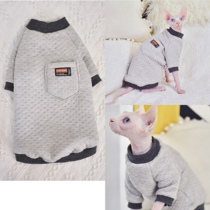 Feeling giant soft baby cotton home Sphinx hairless cat clothes dwarf foot German lengthy