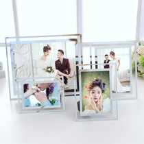 Creative crystal photo frame table photo certificate frame 7 inch 5 6 8 10 inch childrens photo frame custom logo