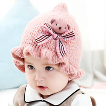 Baby hat Autumn and winter baby hat 3-6-12-18 months Ruffle Pullover Childrens Hat Autumn