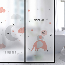 Glass doors and windows frosted film bedroom balcony shading sunscreen light transparent opaque bathroom anti-peeping electrostatic matte film