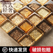 KASARO European style gold mosaic tile Crystal glass bathroom bathroom TV background wall sticker Non-self-adhesive