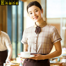 Bussweaters West dining attendants Working clothes Dining Cake Room Burgers Milk Tea Shop Café Summer Short Sleeves