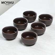 Zhu Mu Purple Sand Tea Cup Master Cup Tea cup cup 6 cups