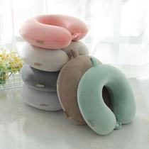 Memory cotton U type neck pillow neck car with carpass cute travel portable U shaped pillow cervical spine by pillow female