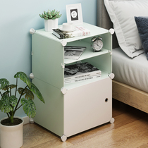 Net red ins Wind simple bedside cabinet locker narrow small mini bedside storage rental room special storage rack