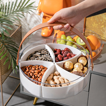 Dried Fruit Pan Candy Box Fruit Tray Home Living Room Wedding wedding with cover containing cartridges Hand snacks nut tray