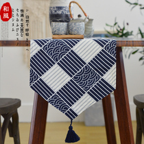 Day style and wind table flag Zen-style tea mat cotton linen Japanese living room TV cabinet tea table Chinese Wind Custom Table Flag