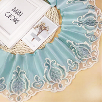 17cm double layer with lining cloth lace lace sofa cushion cushion decoration splicing yarn side curtain table dress decoration