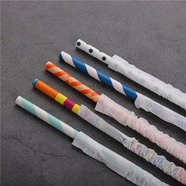  Dessert stand independent straw Environmental protection paper Juice disposable beverage straw Creative 100 decorative party color