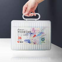 Hobby Mark Pen Touch Water-based Suit Painting Children Innocuous Washable Colored Watercolor Fine Arts Students Exclusive Double Head Student Water Soluble 12 18 Color complete color pens 36 24 color