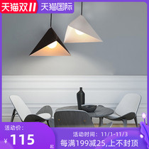 Nordic simple creative personality geometric design living room dining room office bar living room iron chandelier