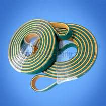 Nylon sheet base band flat belt 4MM thick yellow green high speed flat belt textile grinder transmission belt conveyor belt