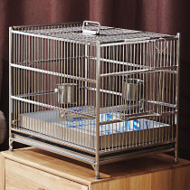 NIMIWEI Brother starlings thrush bath bird cage large 304 stainless steel Xuanfeng tiger skin parrot cage luxury