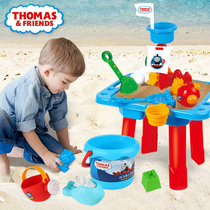 Thomas Children Beach Toy Table Suit Playing Sand Digging Shovel Tools Baby Play Water Bath Toy Boy