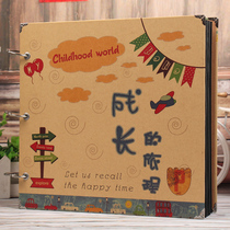 Can write 15-inch photo book hand-painted student growth File Record book Children diy hand-pasted photo album