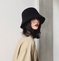 Japan hysteric wool fisherman hat Korean version of the Japanese wild knitted basin hat womens autumn and winter tide brand face small