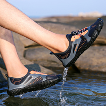 2021 New Sandals Mens Summer Outwear Vietnamese Baotou Beach Slippers Outdoor Fitness Speed Dry Anadromous Water Shoes