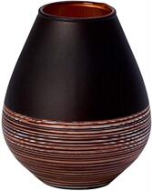 Villeroy Boch manufactures pure color whirlpool vase 12 2 cm crystal black turquoise color decoration