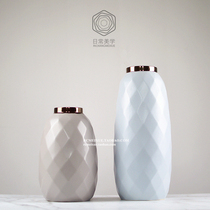 European and American ceramic flowers and dry vases ornaments creative home living room desktop TV cabinet decorations utensils
