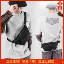 Multifunctional belt bag mens nylon waterproof casual sports mobile phone chest bag fashion hip hop tide brand cycling bag cross-body bag